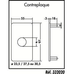Contre-plaque verrou - JPM