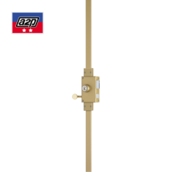 Serrure applique 3 points verticale à tirage à profil rond A2P KESO 8000 OMEGA - JPM