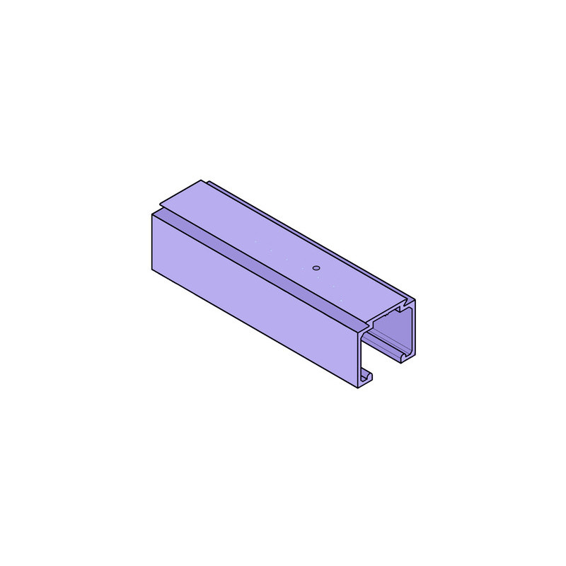 Rail aluminium pour coulissant suspendue 80-120 Kg 0500 10 - KOBLENZ