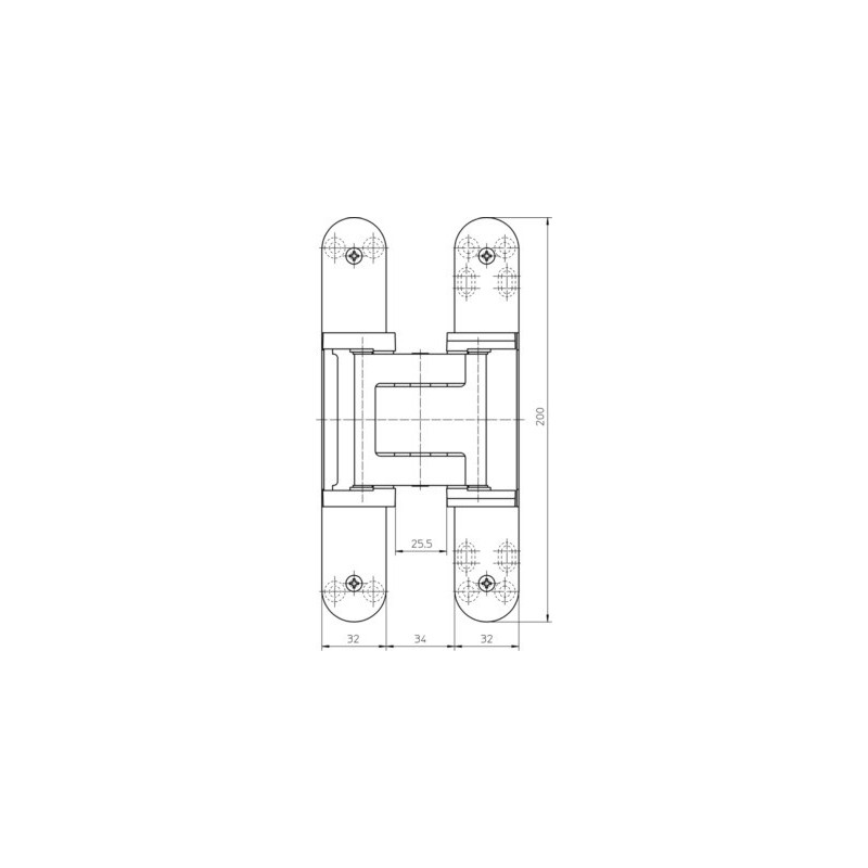 Paumelle invisible TECTUS TE540 3D A8 - SIMONSWERK