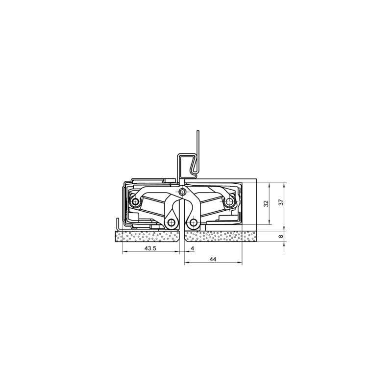 Paumelle invisible TECTUS TE540 3D A8 - SIMONSWERK