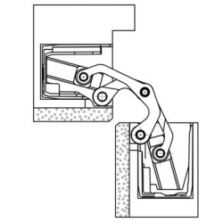 Paumelle invisible TECTUS TE540 3D A8 - SIMONSWERK