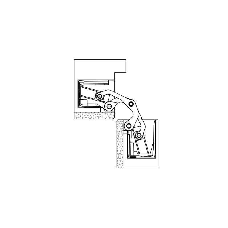 Paumelle invisible TECTUS TE540 3D A8 - SIMONSWERK
