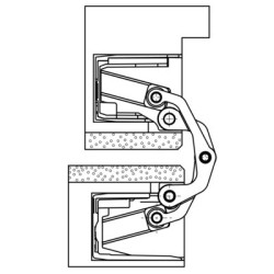 Paumelle invisible TECTUS TE540 3D A8 - SIMONSWERK