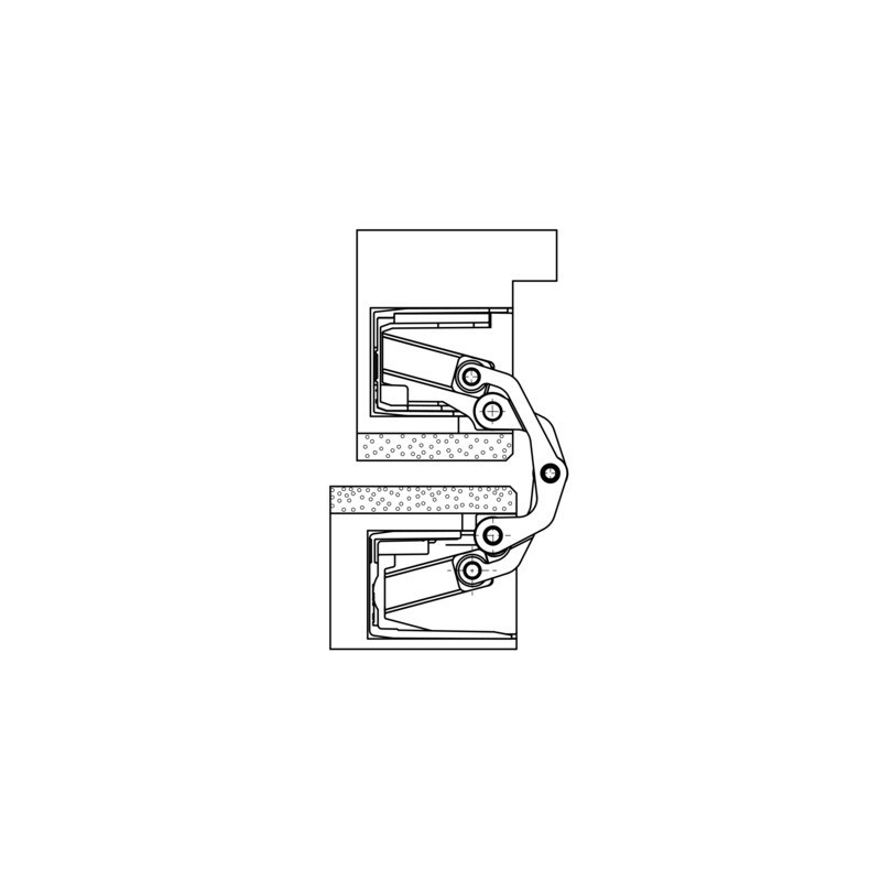 Paumelle invisible TECTUS TE540 3D A8 - SIMONSWERK