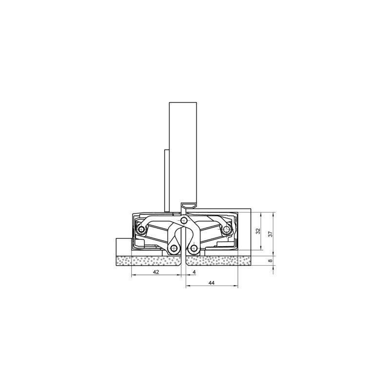 Paumelle invisible TECTUS TE540 3D A8 - SIMONSWERK