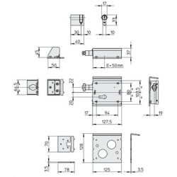 Serrure électrique en applique 12/24V V09 - VIRO