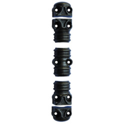 Fausse crémone rustique décorative bouton N°5 - FONDERIE ROLLINGER