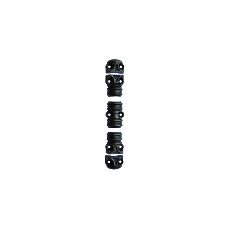 Fausse crémone rustique décorative bouton N°5 - FONDERIE ROLLINGER