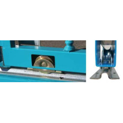 Galet 1 roulement gorge ronde diamètre 20 sur monture avec support intérieur - IBFM