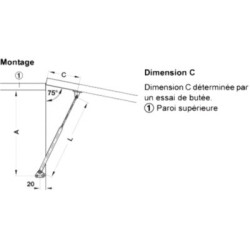 Compas pour abattant et couvercle bois - HAFELE