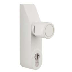 Module externe anti-panique à bouton rotatif profil européen ALPHA BTC blanc - VACHETTE ASSA ABLOY