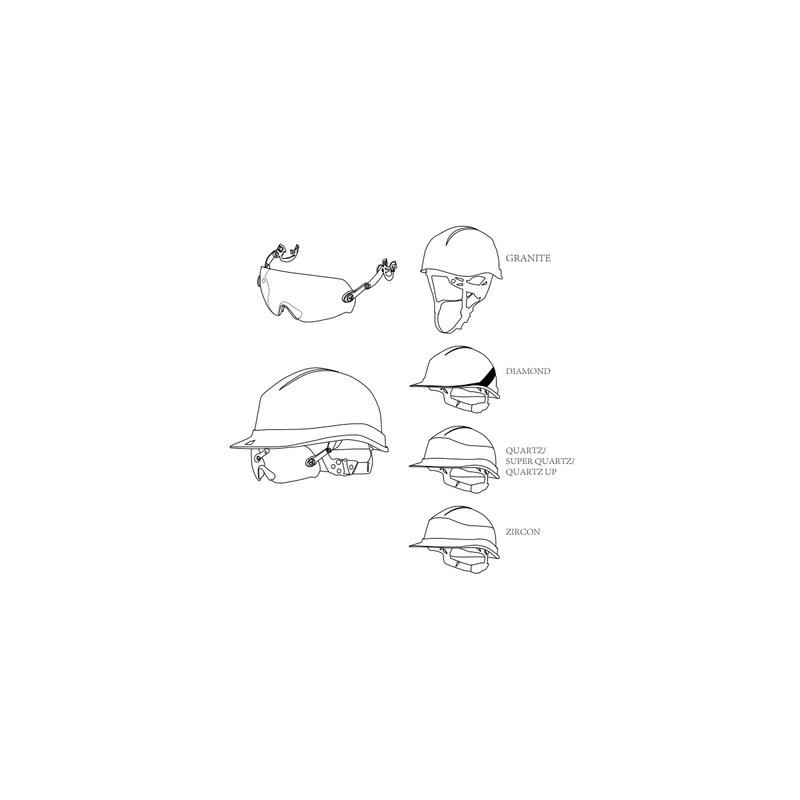 Lunettes pour casque de chantier FUEGO - DELTA PLUS