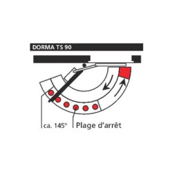 Arrêt et limiteur mécanique TS90 - DORMAKABA