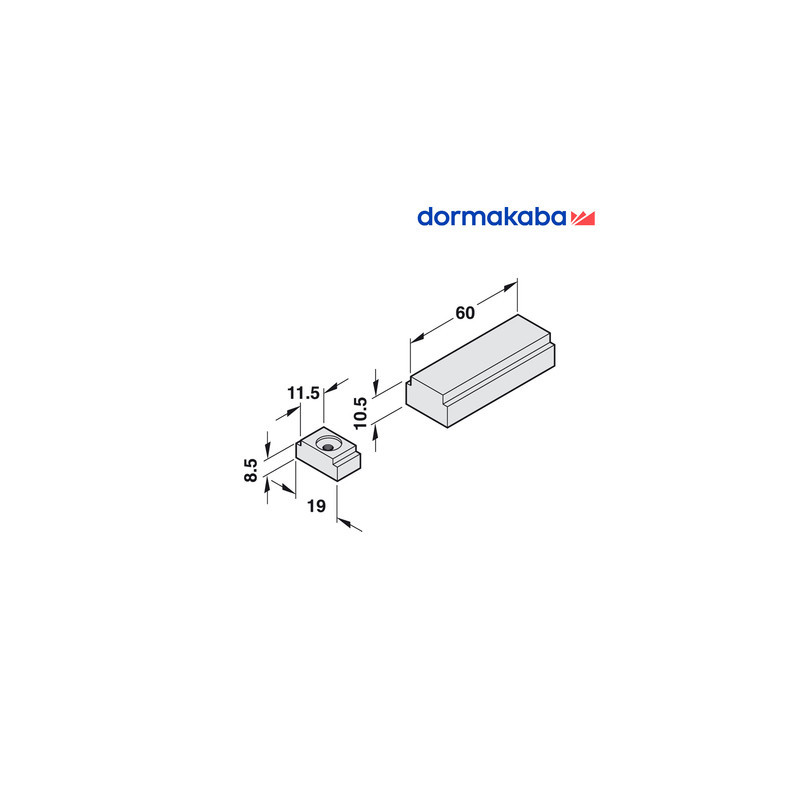 Amortisseur bras coulisse TS90 - DORMAKABA