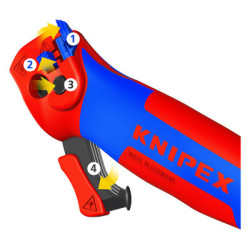 Couteau à dénuder avec sabot de guidage - KNIPEX