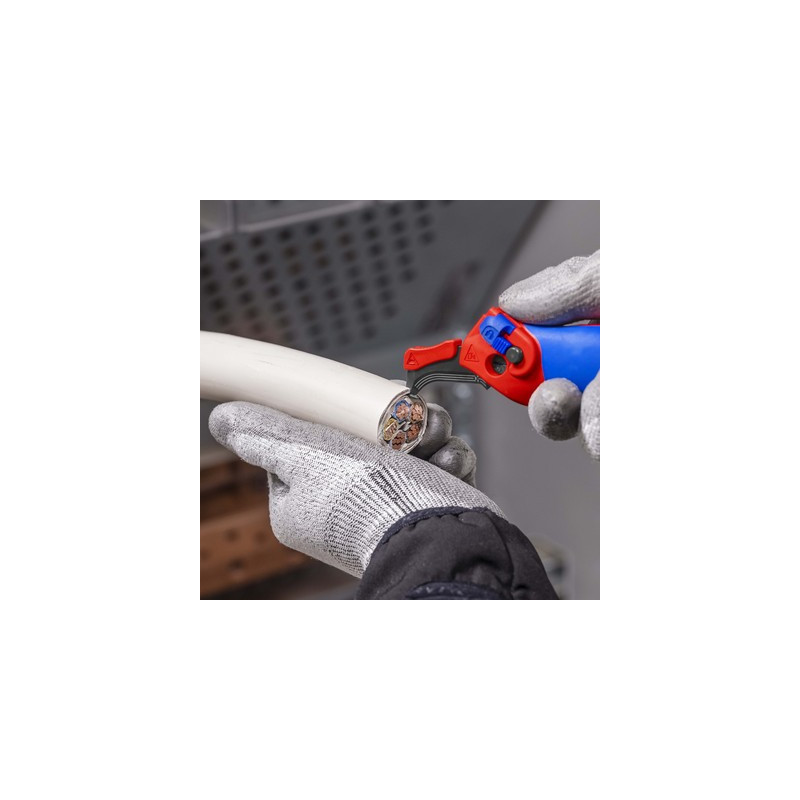 Couteau à dénuder avec sabot de guidage - KNIPEX