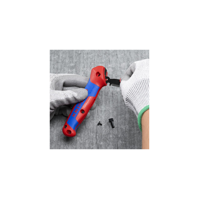 Couteau à dénuder avec sabot de guidage - KNIPEX