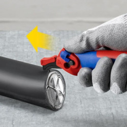 Couteau à dénuder avec sabot de guidage - KNIPEX