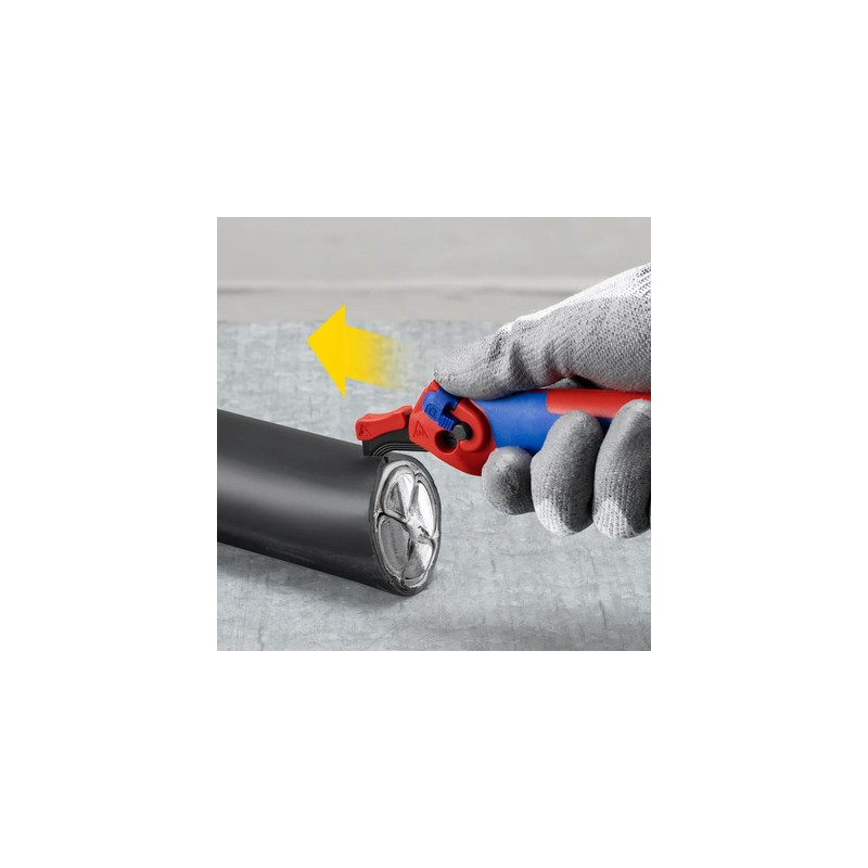 Couteau à dénuder avec sabot de guidage - KNIPEX