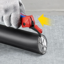 Couteau à dénuder avec sabot de guidage - KNIPEX