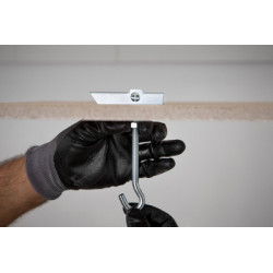 Segments basculants à tige filetée pour fixation dans faux plafond - INDEX