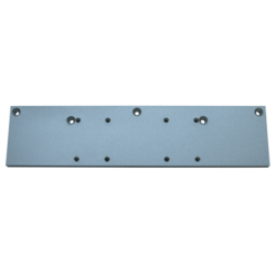Plaque support droit de ferme-porte GR 300 argent - GROOM