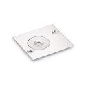 Plaque de grand recouvrement inox pour faux-pivot - GEZE