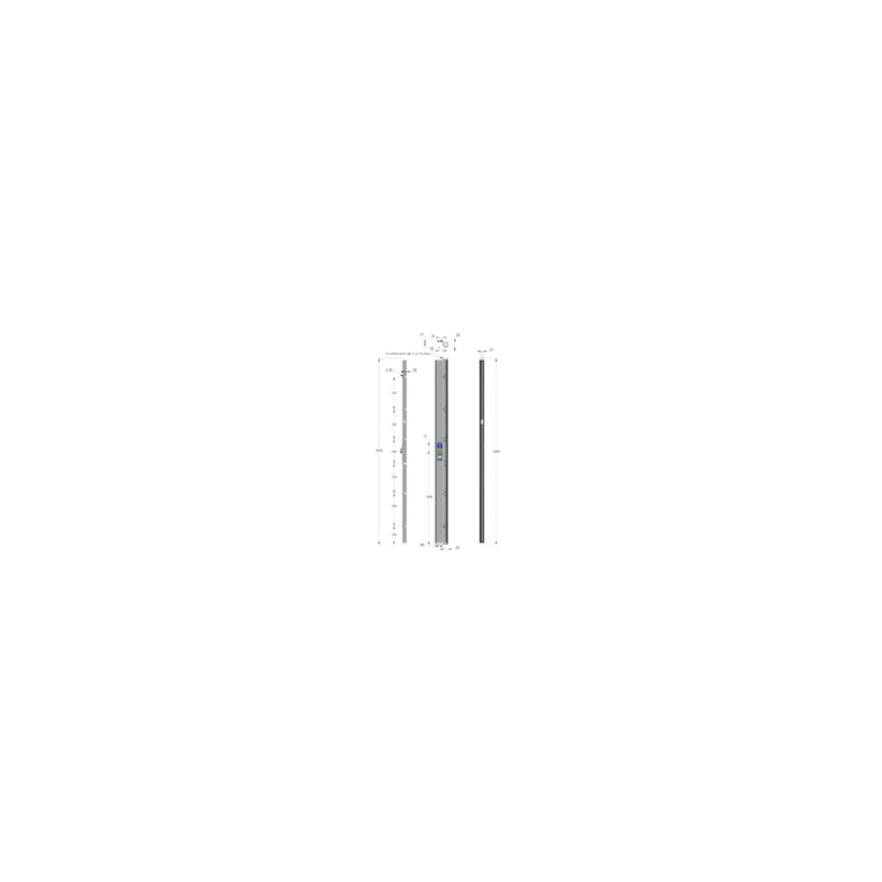 Kit serrure électrique applique 4 points E-LOCK SERSYS - CDVI