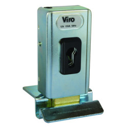 Serrure électrique en applique à pêne dormant pour cylindre européen 12VCA V06 - VIRO