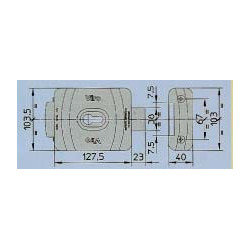 Serrure électrique en applique à pêne dormant pour cylindre européen 12VCA V9087 - VIRO