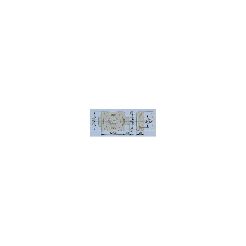 Serrure électrique en applique à pêne dormant pour cylindre européen 12VCA V9087 - VIRO