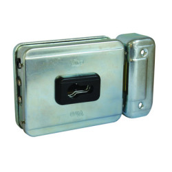 Serrure électrique en applique à pêne dormant pour cylindre européen 12VCA V90 - VIRO