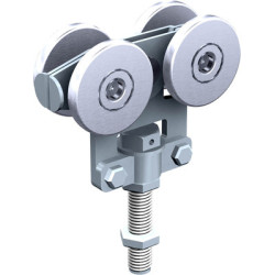 Paire de montures sur chant 4 galets acier montés sur billes 2255 - MANTION