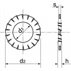 Rondelle éventail inox A2 AZ - ACTON