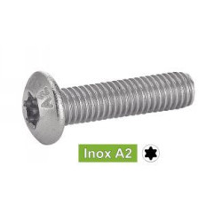 Vis métaux tête bombée 6 lobes inox A2 - ACTON