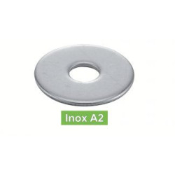 Rondelle plate extra large inox A2 - ACTON