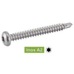 Vis autoperceuse tête cylindrique 6 lobes inox A2 - ACTON