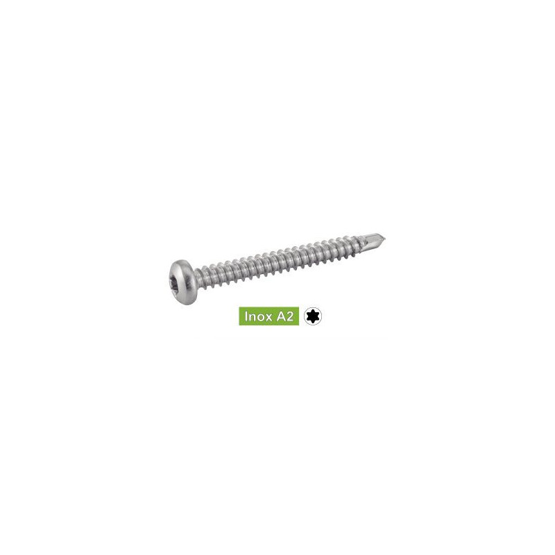 Vis autoperceuse tête cylindrique 6 lobes inox A2 - ACTON