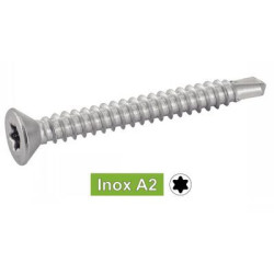Vis autoperceuse tête fraisée 6 lobes inox A2 - ACTON