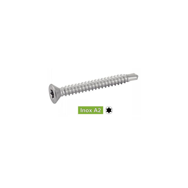 Vis autoperceuse tête fraisée 6 lobes inox A2 - ACTON