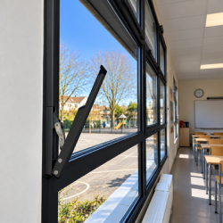 Ferme-imposte OL90N noir RAL 9005 - GEZE