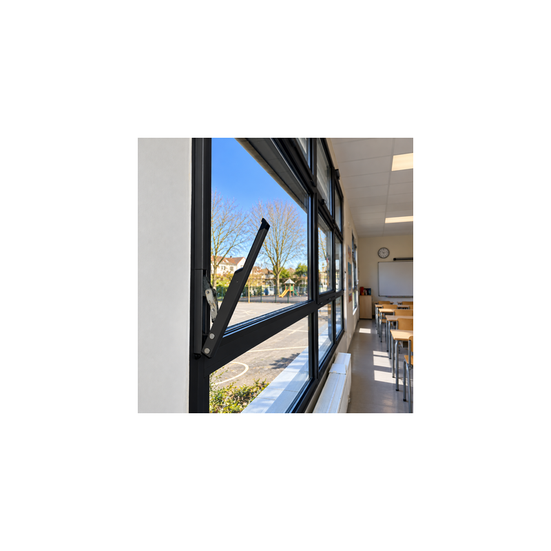 Ferme-imposte OL90N noir RAL 9005 - GEZE