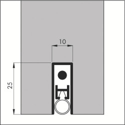 Plinthe automatique aluminium ELLEN-MATIC 2 - ELLEN