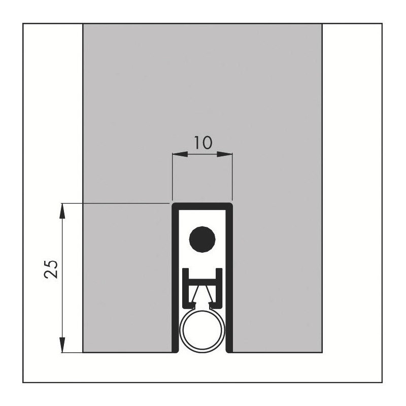 Plinthe automatique aluminium ELLEN-MATIC 2 - ELLEN