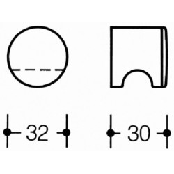Bouton de meuble nylon - HEWI