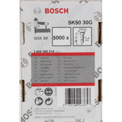 Pointes galvanisées pour cloueur - BOSCH
