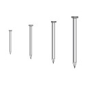 Pointes tête plate lisses HDG - ALSAFIX