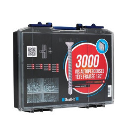 Coffret de 3000 vis auto-perceuse tête fraisée - SCELL IT
