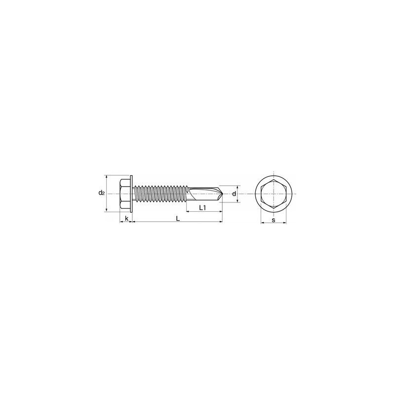 Vis auto perceuse ZG TH CR3 foret long N°4 - ACTON